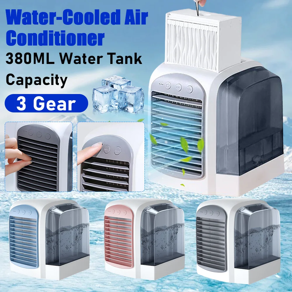 Pc Water Cooling - Watergekoelde airconditioner Persoonlijke mini-luchtkoeler 3 versnellingen