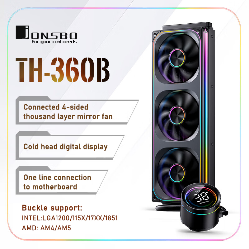 Jonsbo TH-360 AIO CPU Vloeisto - Pc Water Cooling recensie en prijs