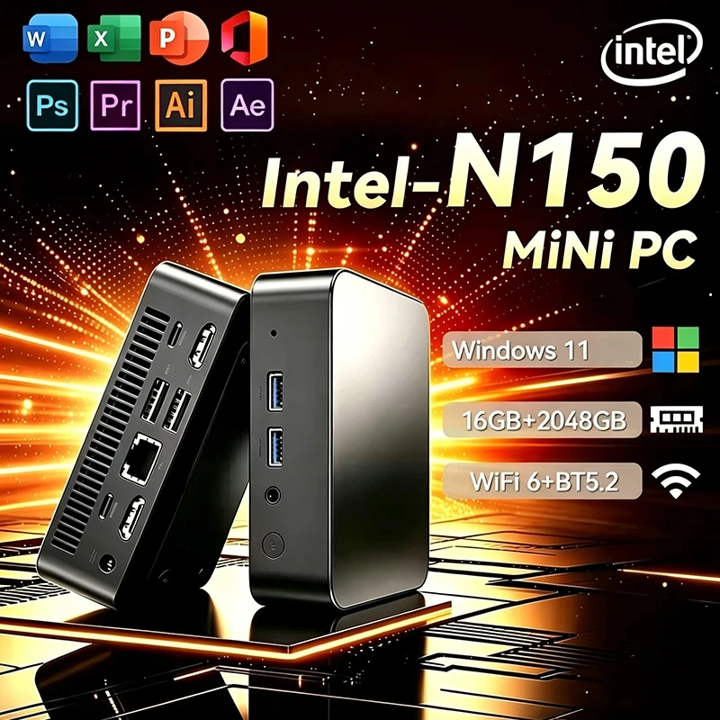 NIEUWE Mini PC Windows 11 Inte - Pc Gaming Intel recensie en prijs