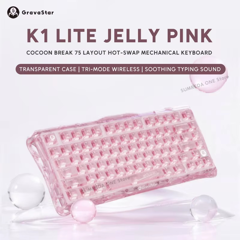 K1 LITE JELLY PINK Mechanisch  - Pc Gaming Pink recensie en prijs